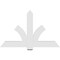Ekena Millwork Redmond Architectural Grade PVC Gable Bracket, 60"W x 37 1/2"H x 2"D x 6"F, 15/12 Pitch GBP060X38X0206RED00 - alternate 5